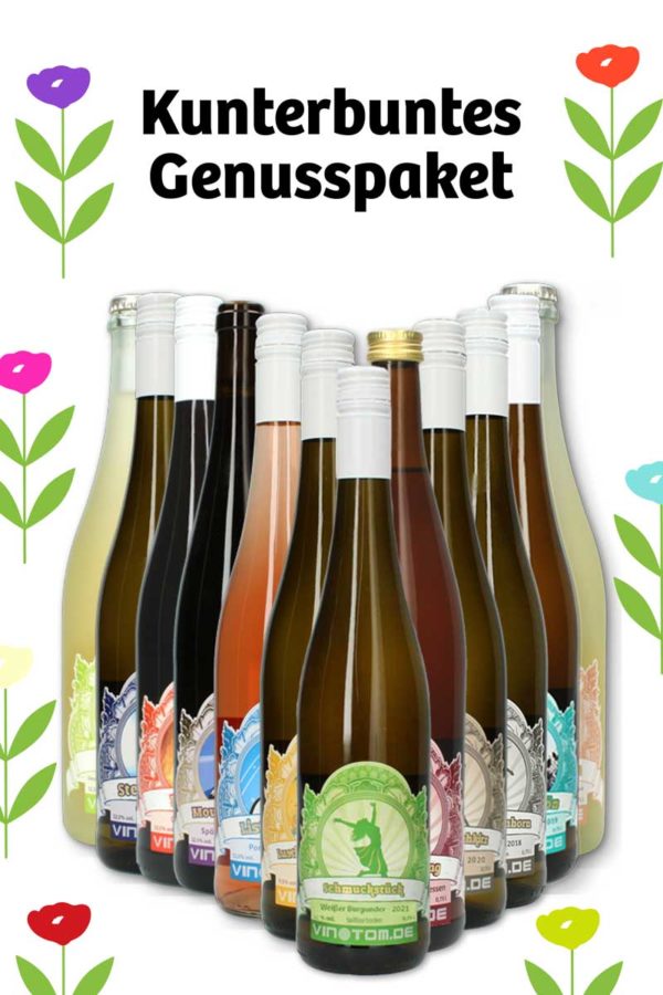 Frueling / Ostern / Genuss-kunterbunt-Weinpaket - Weingut Hans-Josef Schäfer KG / vinotom.de - Rheinhessen - Worms - Herrnsheim